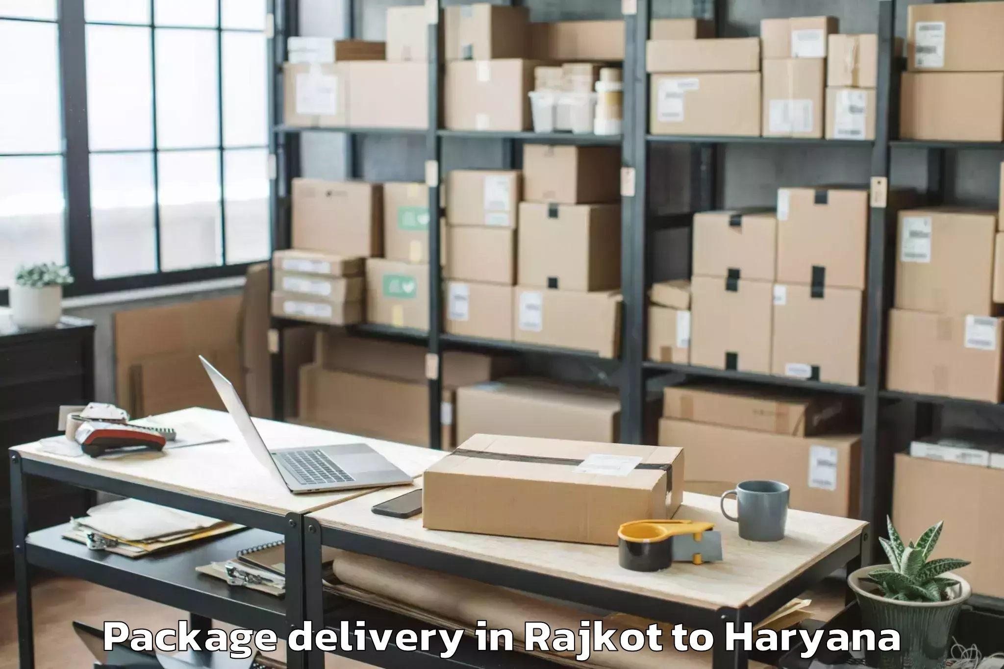 Rajkot to Haryana Package Delivery Booking